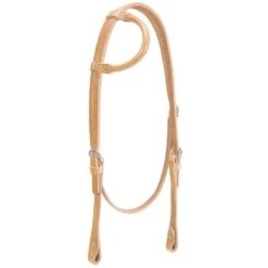 Weaver Leather Weaver Horizons Rolled Sliding Ear Headstall -Ovation Store 200720 goldenbrown 1