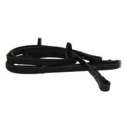 Rambo Micklem Competition Rubber Reins -Ovation Store 204378 black 2