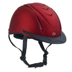Ovation Metallic Schooler Helmet -Ovation Store 205371 red 29