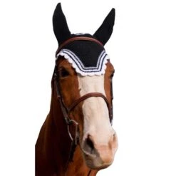 Tuff Rider Contrast Fly Bonnet With Silver Lurex -Ovation Store 205681 blackwhite 3