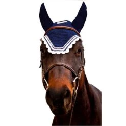 Tuff Rider Contrast Fly Bonnet With Silver Lurex -Ovation Store 205681 ecnavywhite 2
