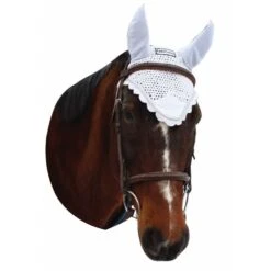 Tuff Rider Fly Bonnet With Silver Lurex -Ovation Store 205683 white