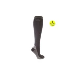 Woof Wear Competition Sock - 2 Pack -Ovation Store 206710 charcoalgrey