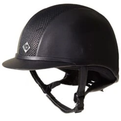 Charles Owen AYR8 Plus Leather Look Helmet -Ovation Store 206748 blacksilver 29