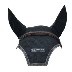 EquiFit Ear Bonnet With Logo -Ovation Store 207300 blackostrich