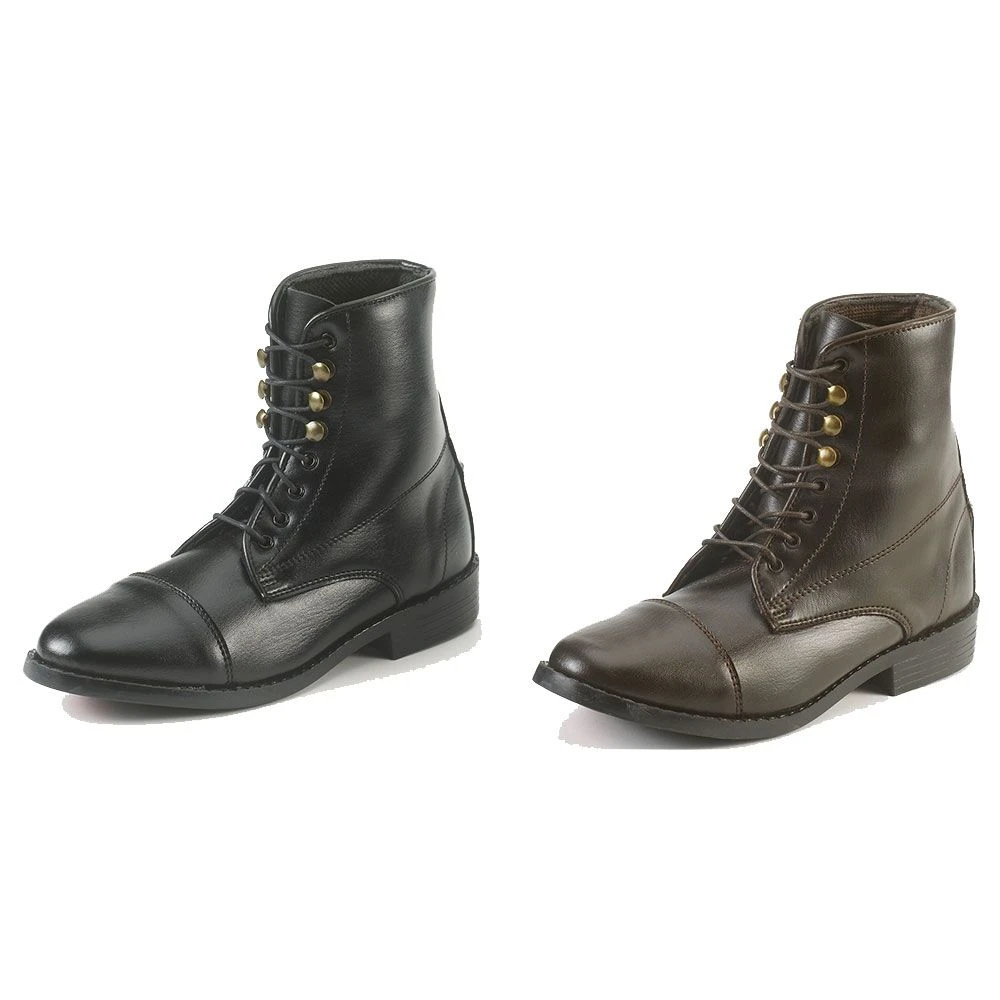 Equi-Star Kids Synthetic Lace Paddock Boots 3 Equi-Star Kids Synthetic Lace Paddock Boots