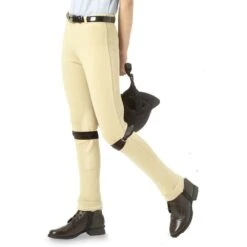 Equistar Pull-On Cuff Jodhpurs- Childrens -Ovation Store 2810460 tan 1 9
