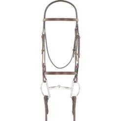 Camelot Plain Raised Snaffle Bridle -Ovation Store 2810614 brown 5