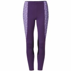 Kerrits Kids Performance Knee Patch Tights -Ovation Store 60500 Huckleberry IrisMakeYourLuck01 5