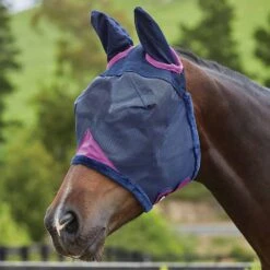 Weatherbeeta ComFiTec Durable Mesh Fly Mask With Ears -Ovation Store NS1003155 navy 1