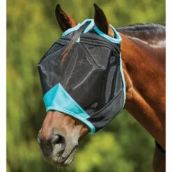 Weatherbeeta ComFiTec Deluxe Fine Mesh Mask -Ovation Store NS1006938 blackturquoise 6