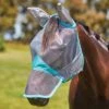 Weatherbeeta ComfiTec Deluxe Fine Mesh Mask With Ears & Nose -Ovation Store NS1006941 greyturquoise 5