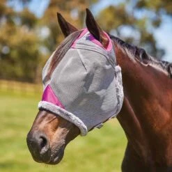 Weatherbeeta ComfiTec Deluxe Durable Fly Mask -Ovation Store NS1009428 greypurple 3
