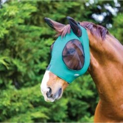 Weatherbeeta Stretch Bug Eye Saver Fly Mask With Zipper -Ovation Store NS1009573 hunterblack 6