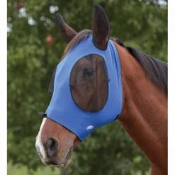 Weatherbeeta Stretch Bug Eye Saver Fly Mask With Zipper -Ovation Store NS1009573 royalblueblack 5