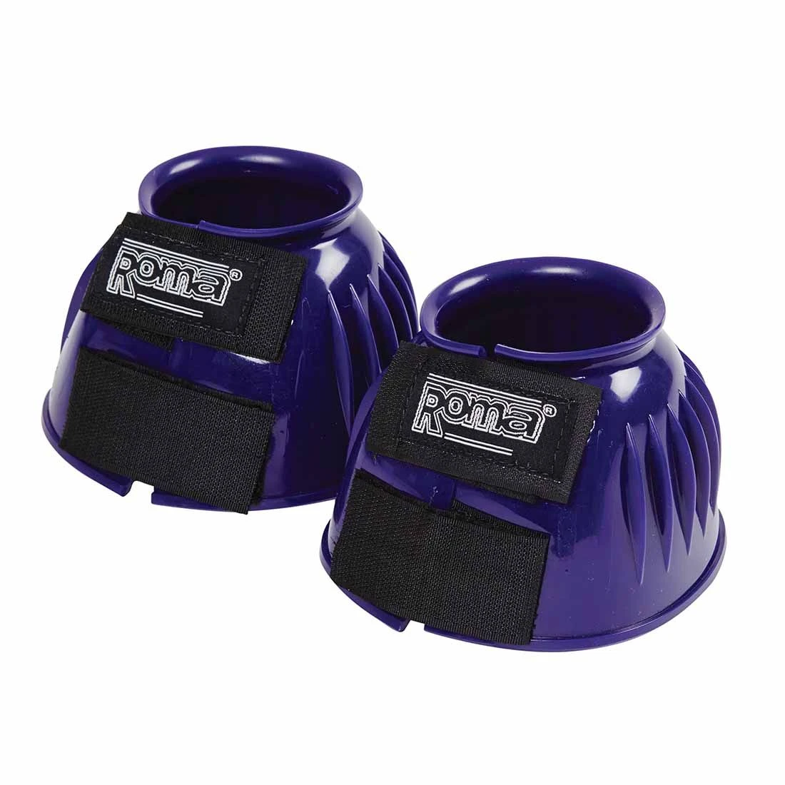 Roma Double Tape PVC Ribbed Bell Boots 3 Roma Double Tape PVC Ribbed Bell Boots