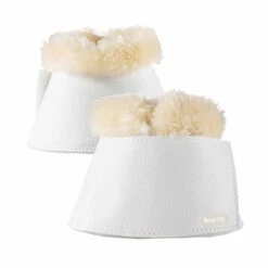 Horze Signature Bell Boots -Ovation Store NS19722 white1 2