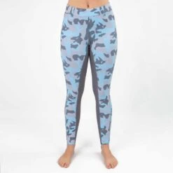 Irideon Horsehead Camo Knee Patch Tights -Ovation Store NS306609 EB 8