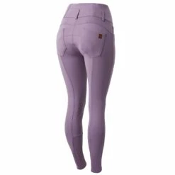 Horze Tara Womens High Waist Silicone Knee Grip Breeches -Ovation Store NS36092 greyridgepurple1 3