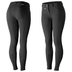 Horze Grand Prix Silicon Knee Patch Breech -Ovation Store NS36272 black 4