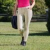 Horze Grand Prix Womens Classic Hunter Knee Patch Breeches -Ovation Store NS36292 tanmain