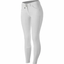 Horze Grand Prix Womens Classic Hunter Knee Patch Breeches -Ovation Store NS36292 whitefront 6