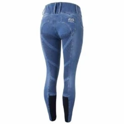 B Vertigo Dianne Womens Denim Full Seat Breeches -Ovation Store NS36714 lead blue1 1