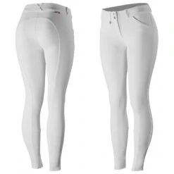Horze Grand Prix Silicon Knee Patch Breech -Ovation Store NS36727white 4