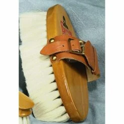 Vale Goat Hair Leather Strap Body Brush