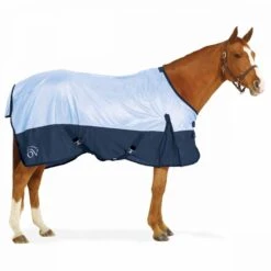 Ovation Super Fly Sheet With Surcingles -Ovation Store NS469300 lightbluenavy 4