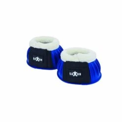 Saxon Fleece Trim Rubber Bell Boots -Ovation Store NS8194R navywhite 1