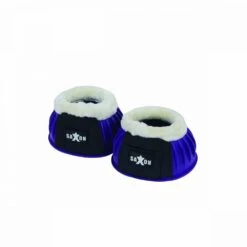 Saxon Fleece Trim Rubber Bell Boots -Ovation Store NS8194R purplewhite 2