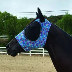 Professional's Choice Professionals Choice Comfort Fit Fly Mask With Forelock Hole -Ovation Store NSCFM bones 3