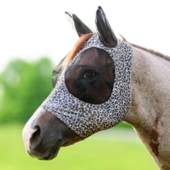 Professional's Choice Professionals Choice Comfort Fit Fly Mask With Forelock Hole -Ovation Store NSCFM cheetah v2 2