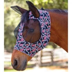 Professional's Choice Professionals Choice Comfort Fit Fly Mask With Forelock Hole -Ovation Store NSCFM horseshoe