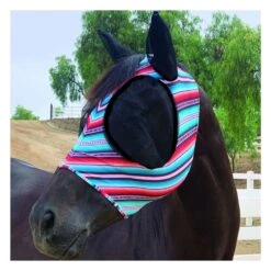 Professional's Choice Professionals Choice Comfort Fit Fly Mask With Forelock Hole -Ovation Store NSCFM santiago 5