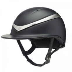 Charles Owen Halo Luxe (Wide Brim) Helmet With MIPS -Ovation Store NSHALOLUXE black matte platinum 4