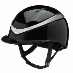 Charles Owen Halo Helmet Black Gloss/Platinum 7.25