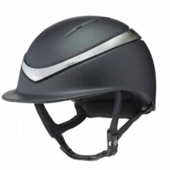 Charles Owen Halo With MIPS Helmet -Ovation Store NSHALONM black matte platinum front 15