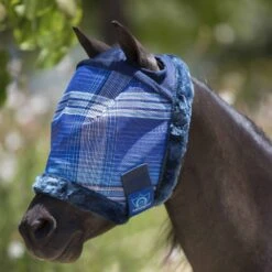 Kensington Mini Fly Mask With Fleece Trim -Ovation Store NSKFM200 kentucky blue 1