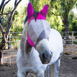 Majyk Equipe UV Protection Fly Mask -Ovation Store NSMEA7 pink 2